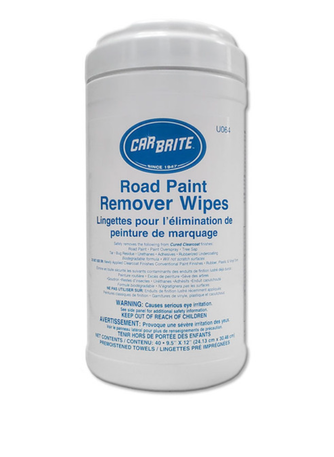 Car Brite Road Paint Remover Wipes MAJESTIC, LLC CARBRITE ABQ