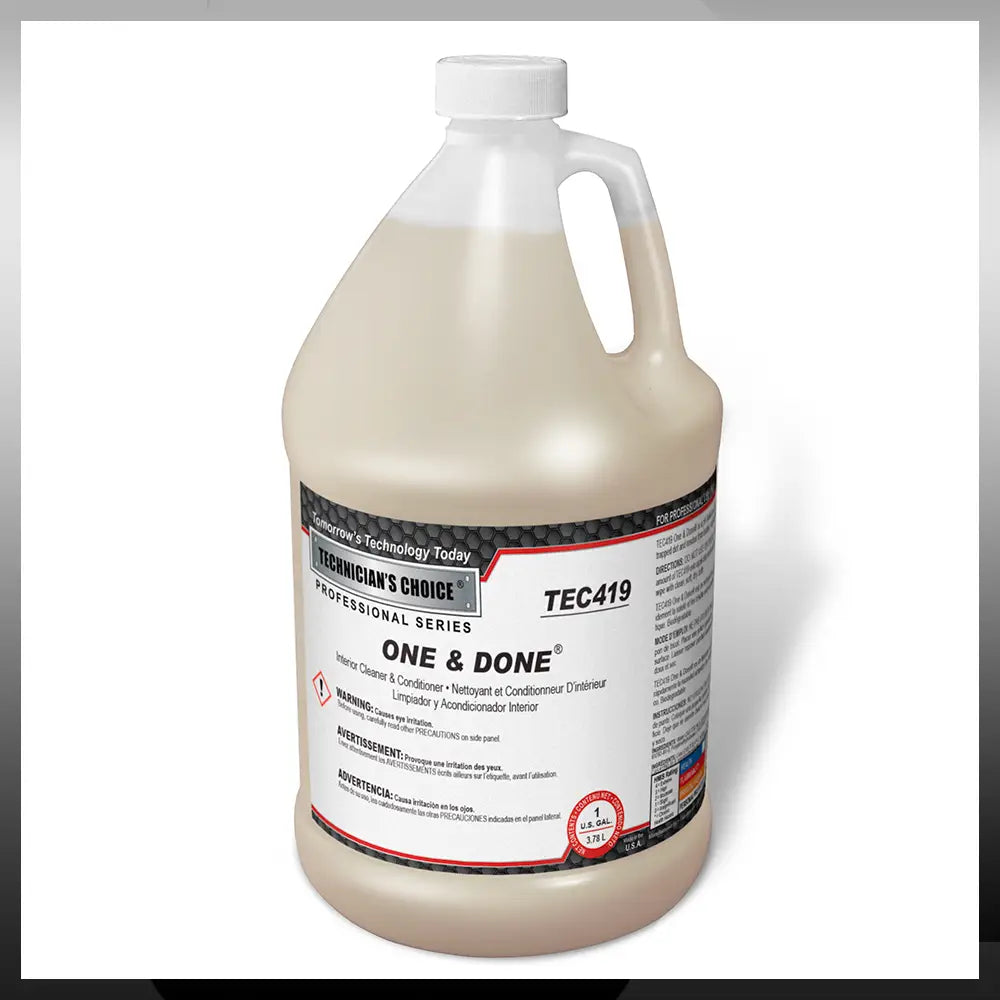 TECHNICIANS CHOICE – Tec419 One & Done Leather Cleaner and Conditioner