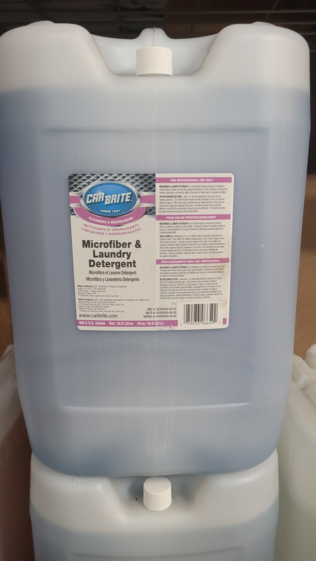 Microfiber & Laundry Detergent 5 Gallon