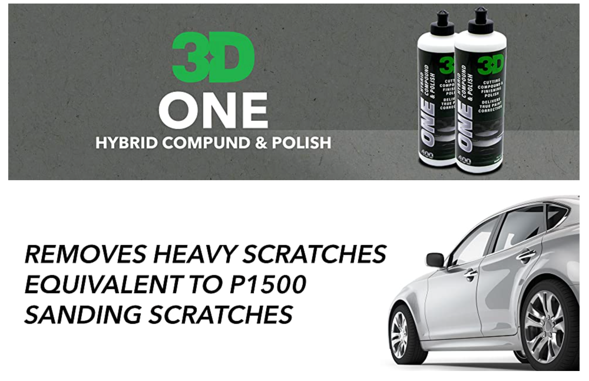3D One - Car Scratch & Swirl Remover - Rubbing Compound & Finishing Po –  MAJESTIC, LLC - CARBRITE ABQ