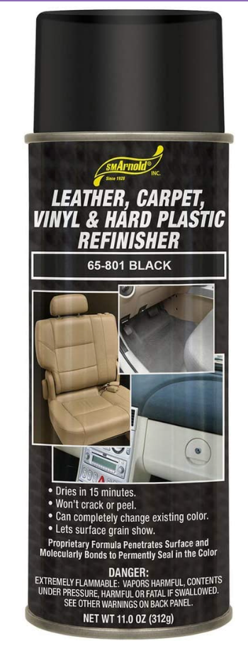 SM ARNOLD LEATHER,VINY, & HARD PLASTIC REFINISHER BLACK